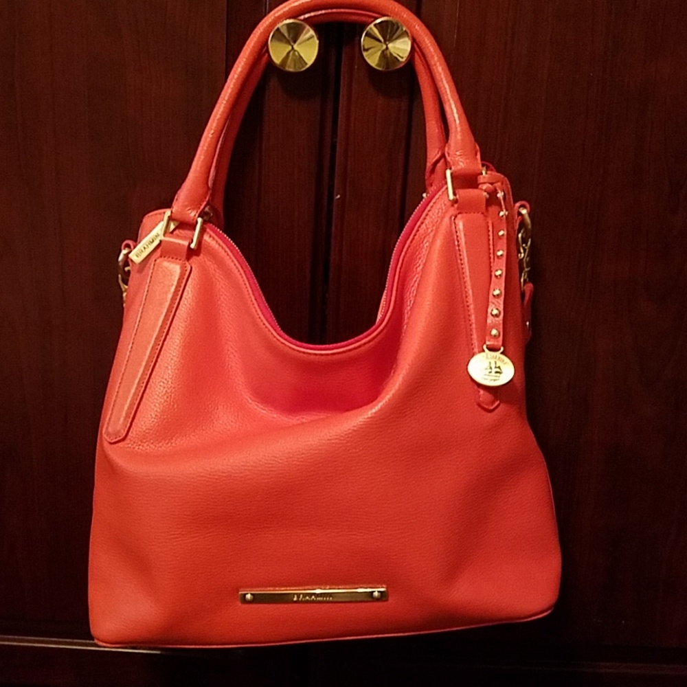 SOLD!!BRAHMIN NORAH TANGO ORANGE NEPAL HANDBAG - Picture 2 of 8